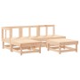 Juego de muebles de jardín 5 piezas y cojines madera maciza de vidaXL, Conjuntos de jardín - Ref: Foro24-3186039, Precio: 390...