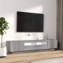 Set muebles TV con LEDs 2 pzas madera contrachapada gris Sonoma en Muebles TV | Comprar online en Foru.es