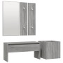 Set de muebles de recibidor madera contrachapada gris Sonoma en Bancos para recibidores y almacenamiento | Comprar online en For
