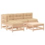 Juego de muebles de jardín 5 piezas y cojines madera maciza de vidaXL, Conjuntos de jardín - Ref: Foro24-3186046, Precio: 355...
