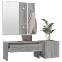 Set de muebles de recibidor madera contrachapada gris Sonoma en Bancos para recibidores y almacenamiento | Comprar online en For