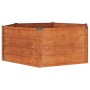 Arriate oxidado de acero corten 129x129x45 cm en Macetas y jardineras | Comprar online en Foru.es