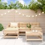 Juego de muebles de jardín 5 piezas y cojines madera maciza de vidaXL, Conjuntos de jardín - Ref: Foro24-3186053, Precio: 354...