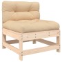 Juego de muebles de jardín 5 piezas y cojines madera maciza de vidaXL, Conjuntos de jardín - Ref: Foro24-3186053, Precio: 354...