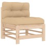 Juego de muebles de jardín 5 piezas y cojines madera maciza de vidaXL, Conjuntos de jardín - Ref: Foro24-3186067, Precio: 396...