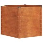 Arriate oxidado de acero corten 129x129x77 cm en Macetas y jardineras | Comprar online en Foru.es
