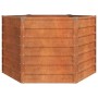 Arriate oxidado de acero corten 129x129x77 cm en Macetas y jardineras | Comprar online en Foru.es