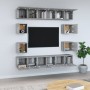 Set de muebles para TV 10 pzas madera contrachapada gris Sonoma en Muebles TV | Comprar online en Foru.es