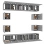 Set de muebles para TV 10 pzas madera contrachapada gris Sonoma en Muebles TV | Comprar online en Foru.es