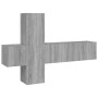Set de muebles para TV 3 pzas madera contrachapada gris Sonoma en Muebles TV | Comprar online en Foru.es