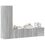 Set de muebles para TV 3 pzas madera contrachapada gris Sonoma en Muebles TV | Comprar online en Foru.es