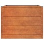 Arriate oxidado de acero corten 100x100x77 cm en Macetas y jardineras | Comprar online en Foru.es