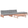 Juego de muebles jardín 4 pzas y cojines madera abeto Douglas de vidaXL, Conjuntos de jardín - Ref: Foro24-3186114, Precio: 7...
