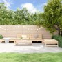 Juego de muebles de jardín 5 piezas y cojines madera maciza de vidaXL, Conjuntos de jardín - Ref: Foro24-3186116, Precio: 723...