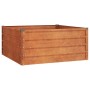 Arriate oxidado de acero corten 100x100x45 cm en Macetas y jardineras | Comprar online en Foru.es
