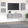 Set de muebles para TV 5 pzas madera contrachapada gris Sonoma en Muebles TV | Comprar online en Foru.es