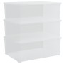 Cajas de almacenaje apilables 3 uds plástico 10 L de vidaXL, Cestas para almacenaje - Ref: Foro24-154987, Precio: 27,68 €, De...