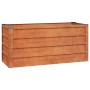 Arriate oxidado de acero corten 100x40x45 cm en Macetas y jardineras | Comprar online en Foru.es