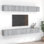 Muebles TV 8 uds madera contrachapada gris Sonoma 60x30x30 cm en Muebles TV | Comprar online en Foru.es