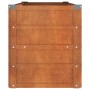 Arriate oxidado de acero corten 100x40x45 cm en Macetas y jardineras | Comprar online en Foru.es