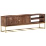 Mueble para TV madera maciza de mango 138x30x46 cm de vidaXL, Muebles TV - Ref: Foro24-286552, Precio: 241,82 €, Descuento: %