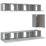 Set de muebles para TV 7 pzas madera contrachapada gris Sonoma en Muebles TV | Comprar online en Foru.es