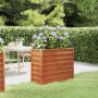 Arriate oxidado de acero corten 100x40x77 cm en Macetas y jardineras | Comprar online en Foru.es