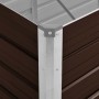 Arriate de acero galvanizado marrón 240x80x77 cm de vidaXL, Maceteros y jardineras - Ref: Foro24-45713, Precio: 95,18 €, Desc...