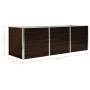 Arriate de acero galvanizado marrón 240x80x77 cm de vidaXL, Maceteros y jardineras - Ref: Foro24-45713, Precio: 92,32 €, Desc...