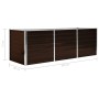 Arriate de acero galvanizado marrón 240x80x77 cm de vidaXL, Maceteros y jardineras - Ref: Foro24-45713, Precio: 95,18 €, Desc...