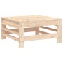 Taburete de jardín con cojín madera maciza de pino de vidaXL, Sofás modulares de exterior - Ref: Foro24-825667, Precio: 54,90...