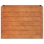Arriate oxidado de acero corten 100x40x77 cm en Macetas y jardineras | Comprar online en Foru.es