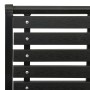 Sillas de jardín 2 unidades acero y WPC negro en Sillas de jardín | Comprar online en Foru.es
