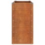 Arriate oxidado de acero corten 100x40x77 cm en Macetas y jardineras | Comprar online en Foru.es