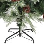 Árbol de Navidad con luces y piñas PVC PE verde y blanco 120 cm de vidaXL, Arboles de navidad - Ref: Foro24-3094563, Precio: ...