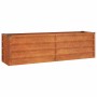 Arriate oxidado de acero corten 160x40x45 cm en Macetas y jardineras | Comprar online en Foru.es