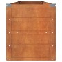 Arriate oxidado de acero corten 160x40x45 cm en Macetas y jardineras | Comprar online en Foru.es