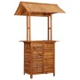 Mesa de bar jardín con tejado madera de acacia 113x106x217 cm de vidaXL, Mesas de jardín - Ref: Foro24-45909, Precio: 406,02 ...