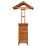 Mesa de bar jardín con tejado madera de acacia 113x106x217 cm de vidaXL, Mesas de jardín - Ref: Foro24-45909, Precio: 406,02 ...