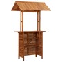 Mesa de bar jardín con tejado madera de acacia 113x106x217 cm de vidaXL, Mesas de jardín - Ref: Foro24-45909, Precio: 406,02 ...
