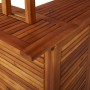 Mesa de bar jardín con tejado madera de acacia 113x106x217 cm de vidaXL, Mesas de jardín - Ref: Foro24-45909, Precio: 406,02 ...