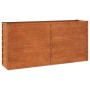 Arriate oxidado de acero corten 160x40x77 cm en Macetas y jardineras | Comprar online en Foru.es