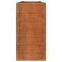 Arriate oxidado de acero corten 160x40x77 cm en Macetas y jardineras | Comprar online en Foru.es