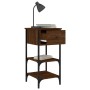 Mesitas noche 2 uds madera ingeniería marrón roble 34x36x70 cm de vidaXL, Mesitas de noche - Ref: Foro24-825982, Precio: 76,6...