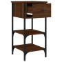 Mesitas noche 2 uds madera ingeniería marrón roble 34x36x70 cm de vidaXL, Mesitas de noche - Ref: Foro24-825982, Precio: 76,6...