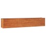 Arriate oxidado de acero corten 240x40x45 cm en Macetas y jardineras | Comprar online en Foru.es