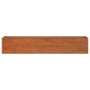 Arriate oxidado de acero corten 240x40x45 cm en Macetas y jardineras | Comprar online en Foru.es