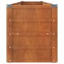 Arriate oxidado de acero corten 240x40x45 cm en Macetas y jardineras | Comprar online en Foru.es