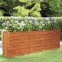 Arriate oxidado de acero corten 240x40x77 cm en Macetas y jardineras | Comprar online en Foru.es