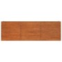 Arriate oxidado de acero corten 240x40x77 cm en Macetas y jardineras | Comprar online en Foru.es